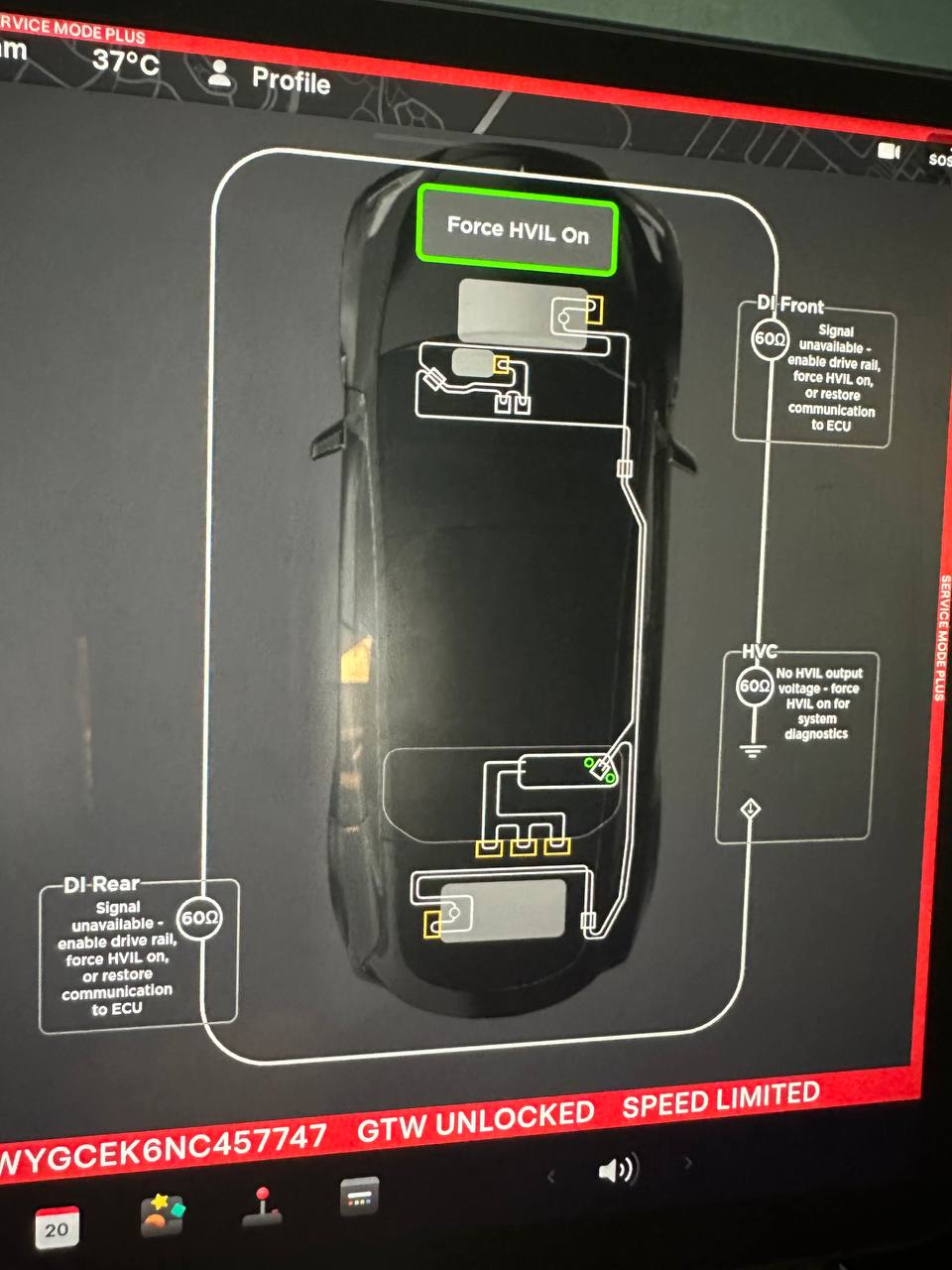 Tesla High Voltage Circuit System Fault