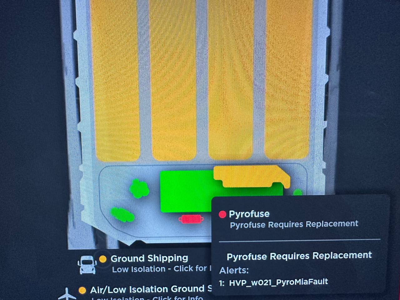 Tesla Pyrofuse Disconnection